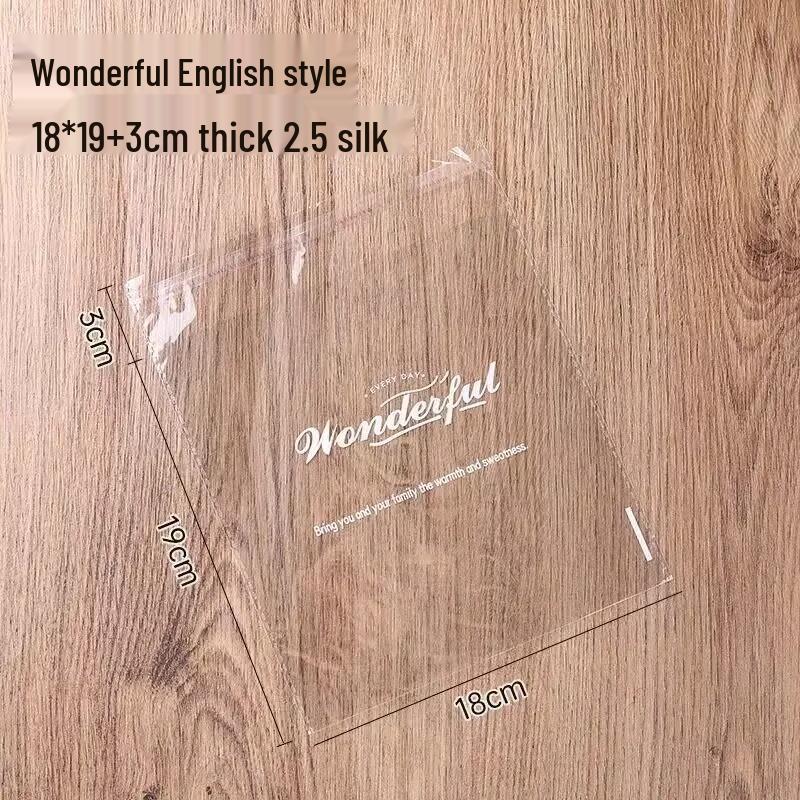 Transparent Self-Sealing Food Packaging Bags