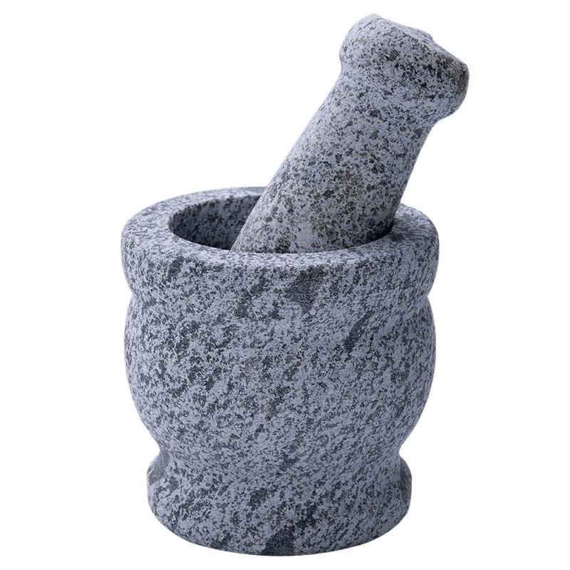 Stone Garlic Mortar Pestle, Pestle Household Stone Bowl Pestle Crusher