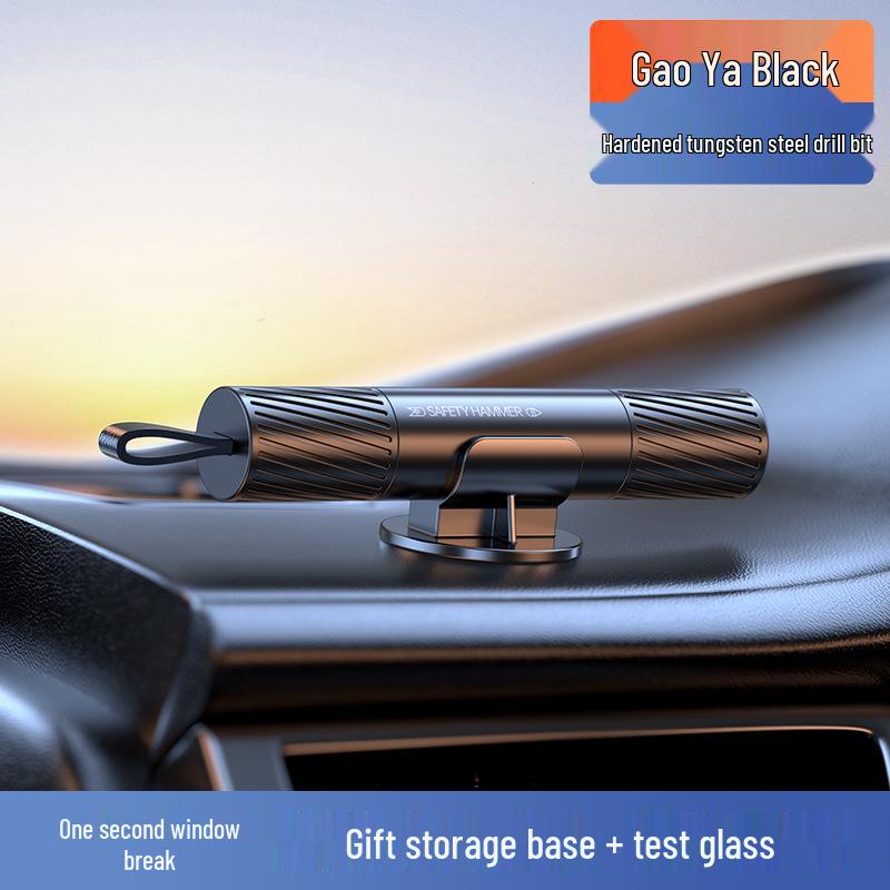 Portable Car Safety Hammer: Emergency Window Breaker & Seatbelt Cutter