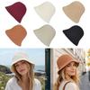 Ear Protection Bucket Hat Thicken Knitted Fisherman Hat Casual Beret Hat  for Women