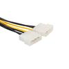 18cm 8 Pin(6+2) Dual Molex Connector PCIE to Graphics Card Power Cable Cord