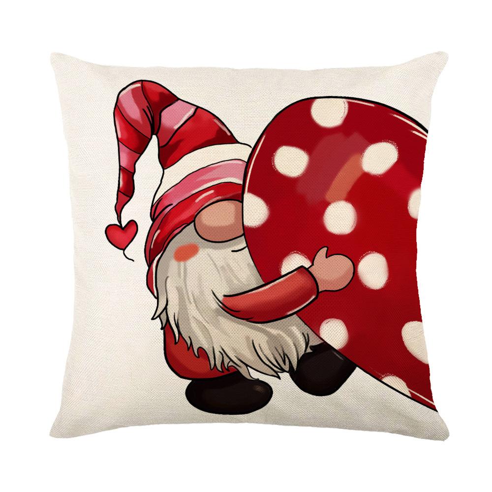 45X45Cm New Christmas Printed Detachable Cushion Pillow Cover Square Bedhead Living Room Sofa Cushion Cover