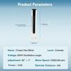 3-Speeds Intelligent 360° Air Circulation Fan Remote Control Low Noise Home Office Standing Fan Adjustable Bladeless Tower Fan