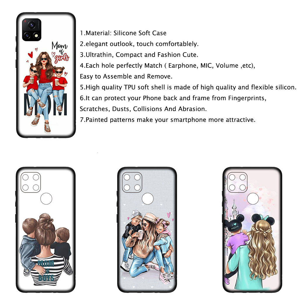Cover for iPhone 17 16 15 Xiaomi Poco Redmi Note 14 13 12 11 Pro Max Samsung Galaxy S25 S24 S23 OPPO Huawei Woman Baby Girl Mom Family Boy Phone Case