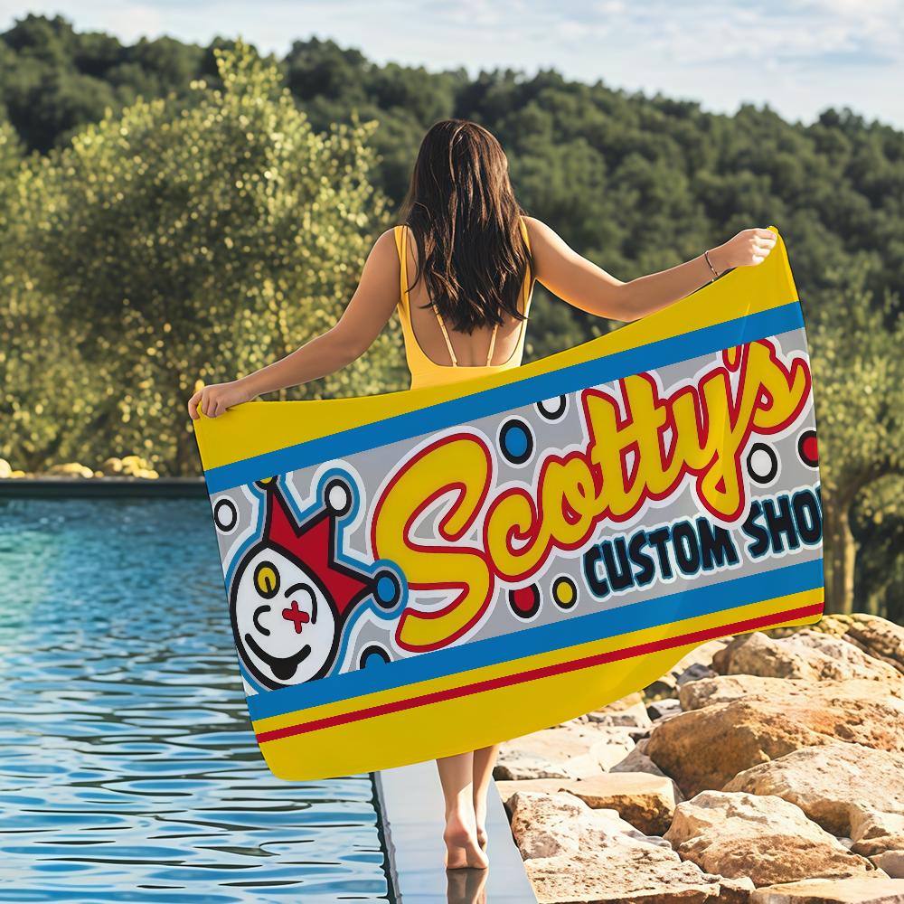 Fashion Print S-Scotty C-Cameron Towel Quick Drying Beach Towels Are Suitable For Swimming Pools Camping Yoga And The Gym