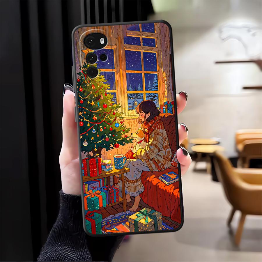 

Black Soft Phone Cover Case for Motorola Mot G32 G53 G30 G50 Edge 20 Pro 30 Lite G52 G22 Edge40 G60 G60s G51 G73 G71 G31 Winter Motorola Edge 30