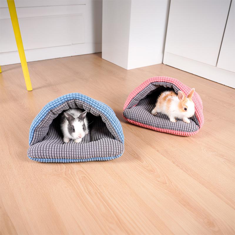Pet Cat Nest Suitable for All Seasons Semi-enclosed Small and Medium-sized Dog Nest Rabbit Cotton Nest Bite-resistant