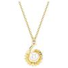 Swarovski Snake Pearl Pendant Imitation Crystal Necklace Women Necklace Gold 5698887