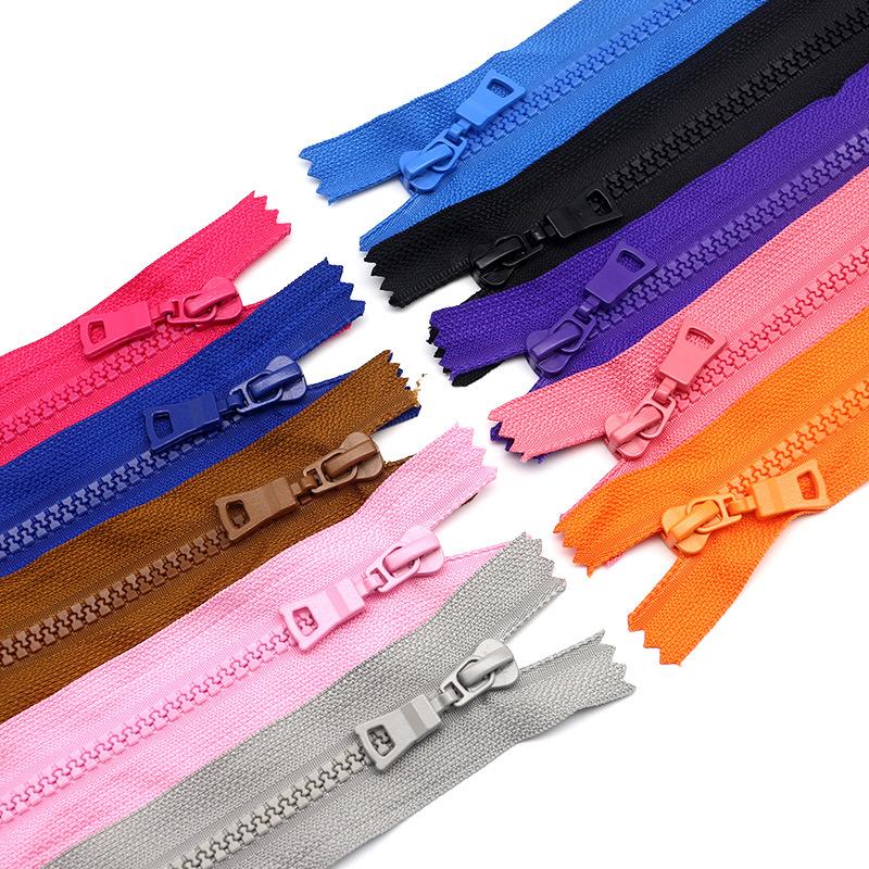1Pcs 5# 20cm Resin Zippers Open-End Auto Lock ECO colorful plastic Nylon Coil zipper for Sewing clothes Clothing garment