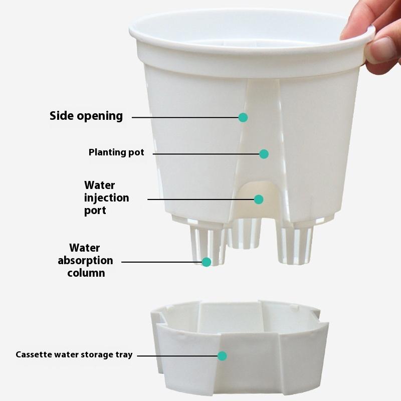 Water Storage Flowerpot Bonsai Basin Butterfly Orchid Breathable Hydroponic Pot Self Absorbing Basin Gardening Planting Tool