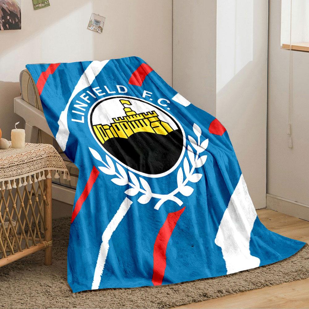Linfield F.C. Logo Blanket for all seasons blanket lunch break throw gift