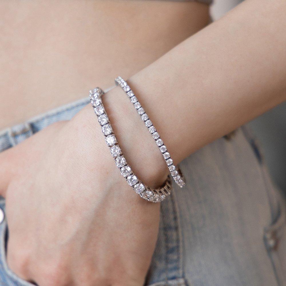 Surgical Line Cubic Bracelet Br2196 (3mm, 4mm, 5mm)