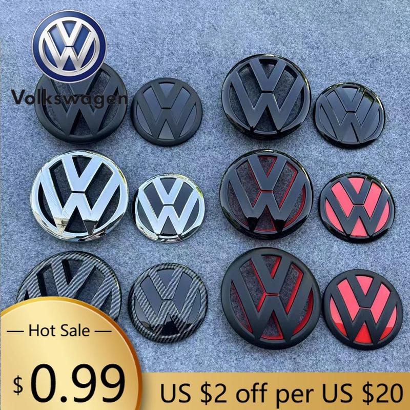 2026 Hot Emblems For VW Volkswagen Jetta MK5 Golf Suitable For Volkswagen Jetta 2011-2018 Car Front Grill Badges VW Rear Trunk E CWT1