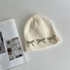 Bow Knitted Wool Hat Women's Autumn and Winter Fashion Warm Versatile Cold Hat