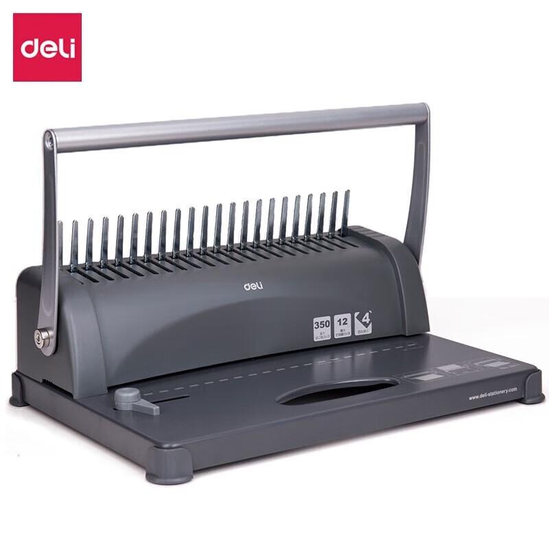 

Deli 21-Hole A4 Manual Comb Binding Machine CN plug (adapter included)