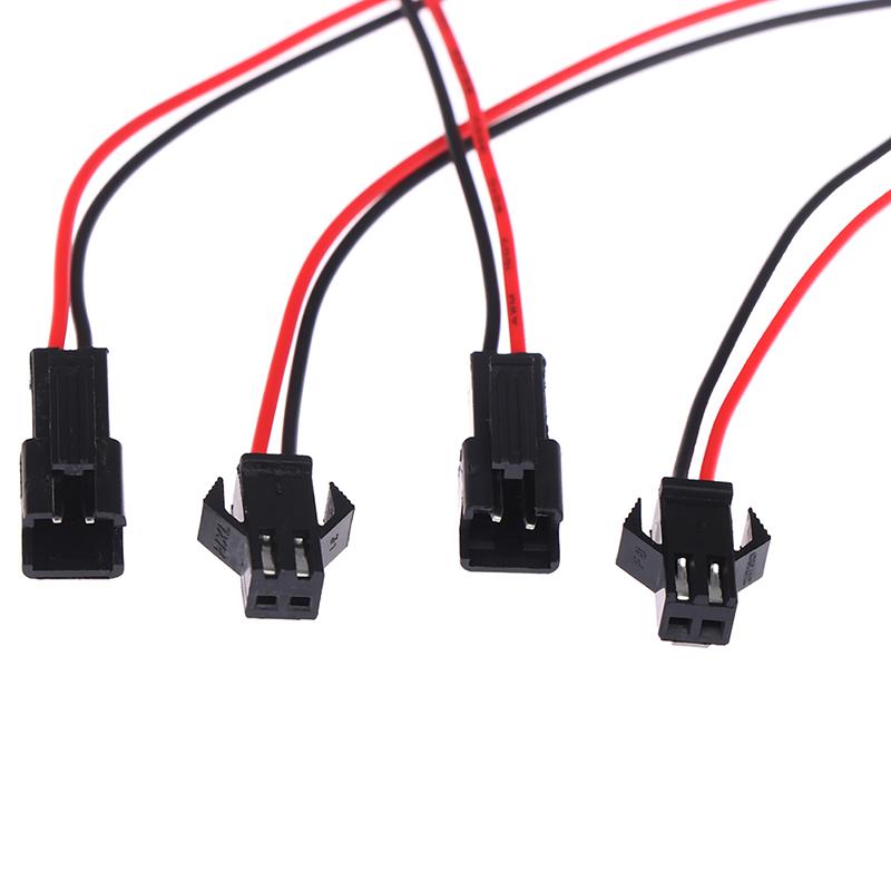 5Pairs 10/20Cm Long Sm 2Pins Plug Male To Female Terminal Wire Connector