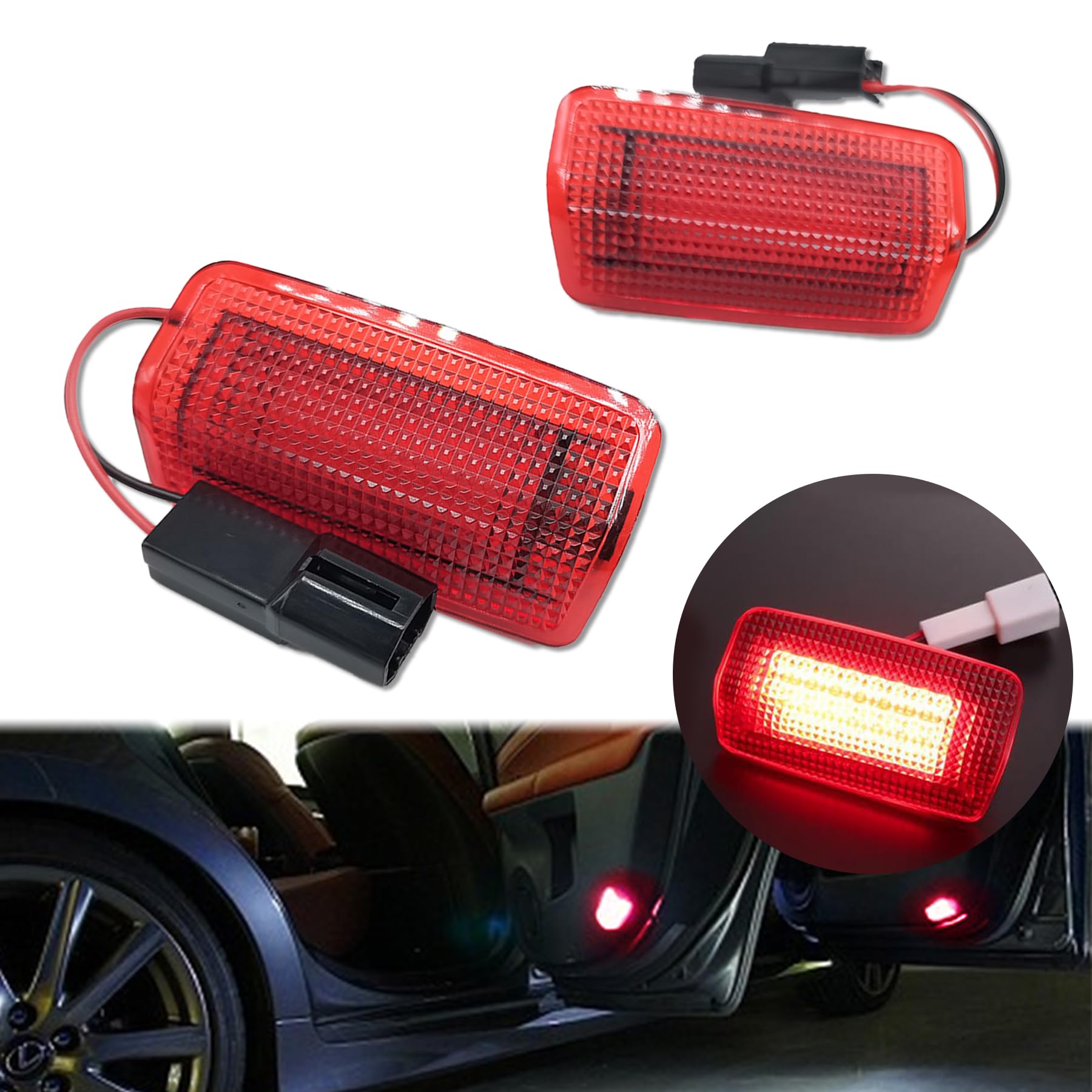 

SAGVE Светодиодные лампы подсветки салона для Toyota Lexus Prius и Prius PHV Приветственные Оригинальные Техосмотр транспортного средства Включает японскую инструкцию Комплект из 2 штук