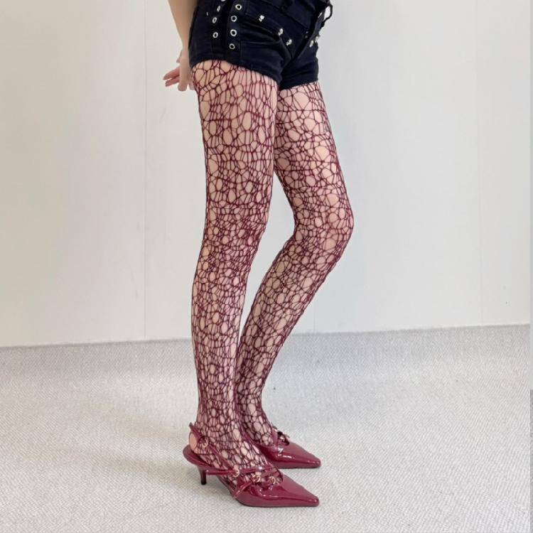 Fishnet Stockings, High Waist Tights for Women,Patterned Fishnets Party Mesh Stockings Pantyhose Thigh High Socks Gifts