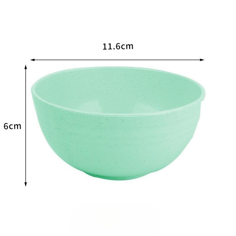 Wheat Straw Bowl, Household Anti-slip and Durable Rice Bowl, Student Dormitory Instant Noodle Bowl, Plastic Soup Bowl