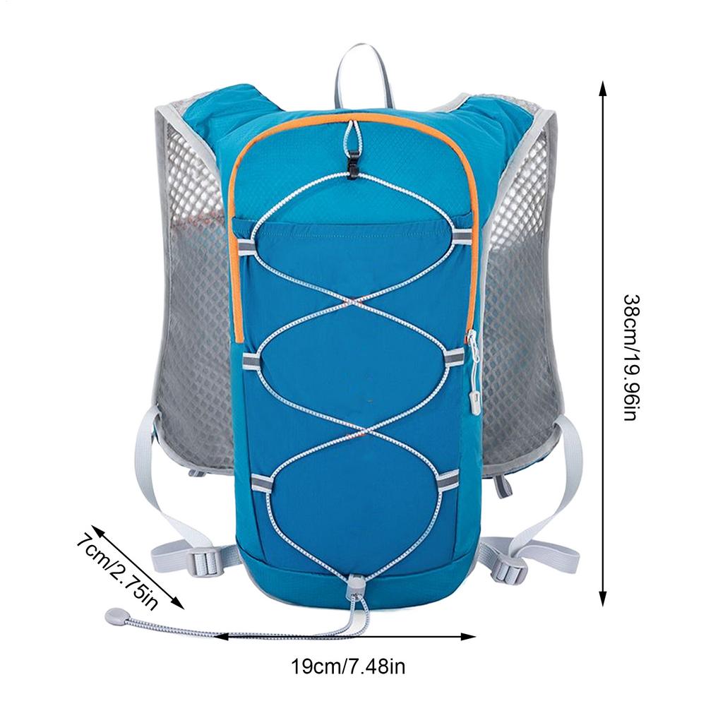 Outdoor Reflective Running Backpack Breathable Women Men Running Race Hydration Vest Running Bag for Bicycle Marathon