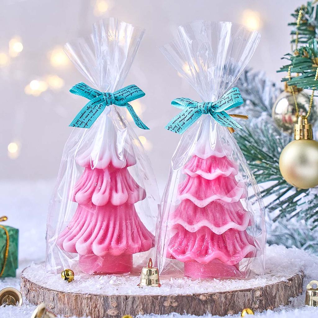 3D Christmas Tree Silicone Candle Mold DIY Christmas Ornaments Craft Gifts Making Aromath Soap Plaster Resin Molds Home Xmas Dec