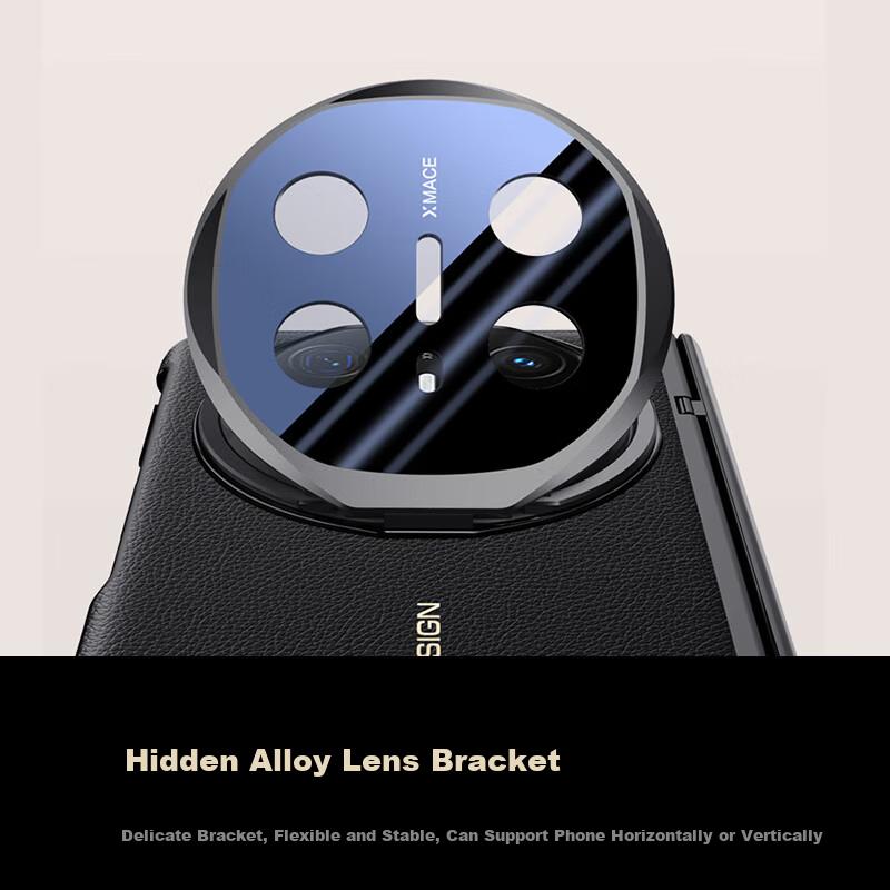 Huawei Mate X6 Classic Edition Phone Case Full Coverage Lens Genuine Leather Ultra-Thin Shockproof Business Unisex