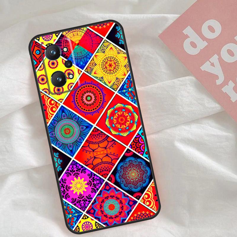 Moroccan Mosai Tile Pattern Case For Realme C51 C75 C63 C61 C55 C53 C35 C65 C67 C71 15 11 12 13 14 Pro Plus GT6 GT7 Pro