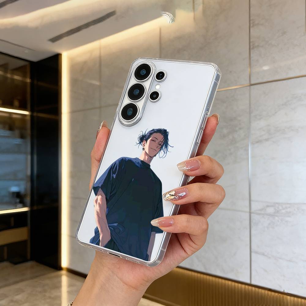 J-Jujutsu K-aisen-opular Characters Clear Phone Case for Samsung S25, S24, S21, S22, S23, S30, Ultra, S20, Plus, FE, Lite