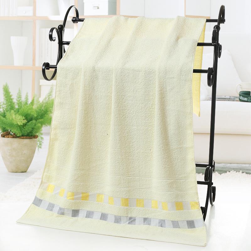 Ribbon Grid Large Cotton Bath Towel for Home