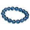 Hongchu Crystal Natural Aquamarine Bracelet Round Beads DIY Handmade Jewelry Accessories Loose Beads Semi-Finished Products