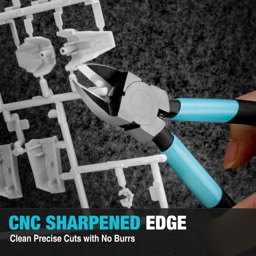 DURATECH Plastic Nippers, Small, Thin Blade, 130mm, Diagonal Pliers for Cutting Wire, Mild Steel, and Copper Wire, DIY Crafts, Stripping Coating, Plas