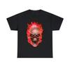 Flaming Demon Skull Red Short Sleeve Tee