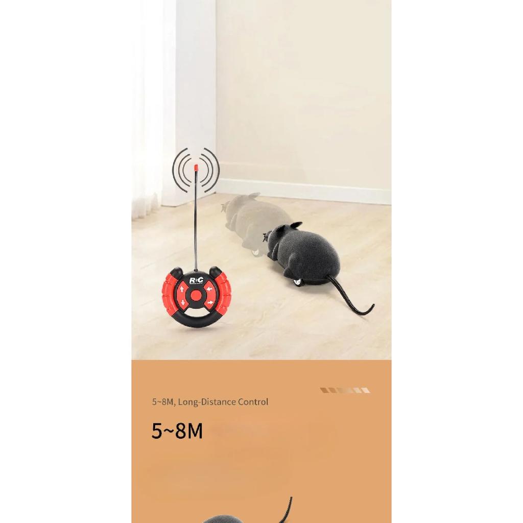 Robot Mouse Rat Funny Cat Toy with Remote Control Multicolor Mouse Wireless Controlled Rat Electric Interactive Pet Supplies