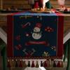 Christmas Tree Table Runner Tassel Home Decor Tablecloth Bed End Scarf