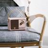 Bluetooth Speaker Compact Portable Retro Look HIFI Stereo Sound Multifunctional Wireless Speaker with Battery