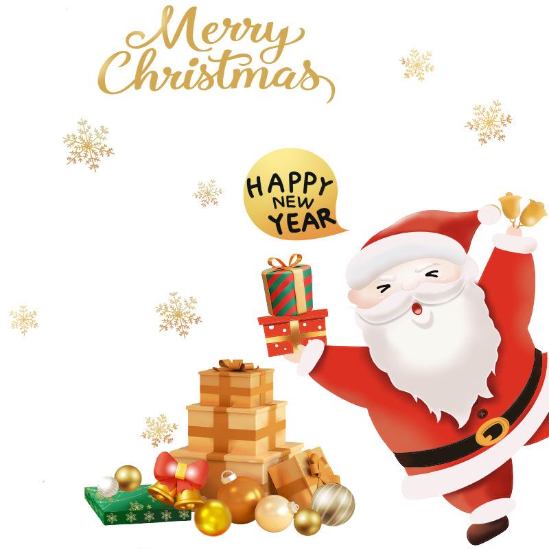 Christmas Window Glass Static Christmas Decoration Festival Shop Mall Decoration Stickers