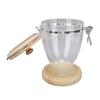 Coffee Bean Container Loose Leaf Tea Coffee Sugar Nuts Canister Clear Food Storage Jar with