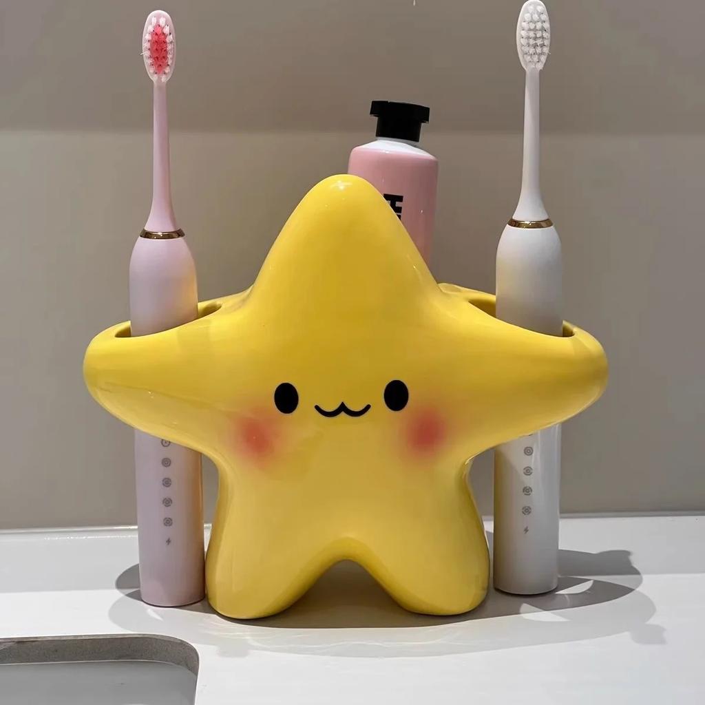 Creative Holder Star Shaped Waterproof Electric Toothbrush Holder Space Saving Portable Toothbrush Storage Rack New Year Gifts