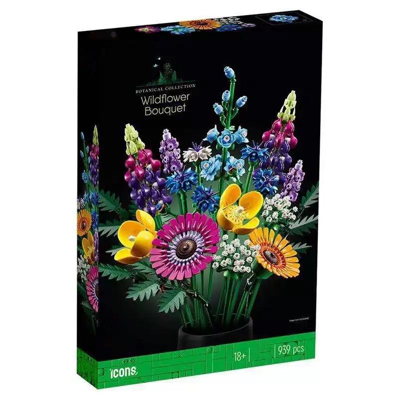 Adventskalender 2025 Blumenstrauß Bausteine Für Erwachsene Kinder 24 Tage Weihnachten Countdown Kalender Mit 24 Arten Blumen