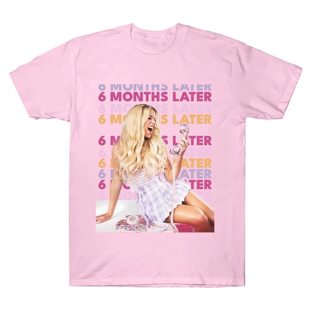 

Meghan Moroney 6Month Pattern Print T Shirts Mens and Womens Fashion Cotton RetroAesthetic Casual Loose Streetwear Unisex S