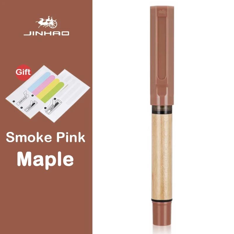 JINHAO 58 Wood Fountain Pen High Quality Colors Student F EF Nib Ink Pen Calligraphy Pen Stationery School Office Supplies