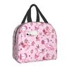 Cute Axolotls Lunch Bag For Women Kids School Children Food Cooler Warm Insulated Lunch Box Portable Camping Travel Picnic Bag