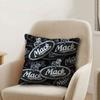 T-Truck Car M-MACKs Logo Pillow Covers Cartoon Sofa Decorative Home Double-sided Printing Short Plush Cute Cushion Cover