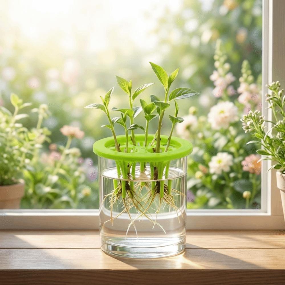 20PCS Plastic Hydroponic Seedling Pots 3 Holes Hydroponic Basket Grow Pots  Aerated Root Growth