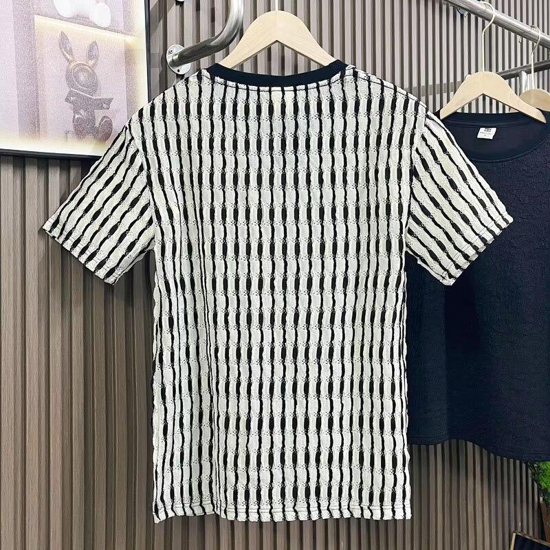 Blue Short-Sleeved T-Shirt Men'S Sports And Leisure Half-Sleeved Men'S Clothing Quick-Drying Loose And Breathable Trendy Men'S Tops Thin