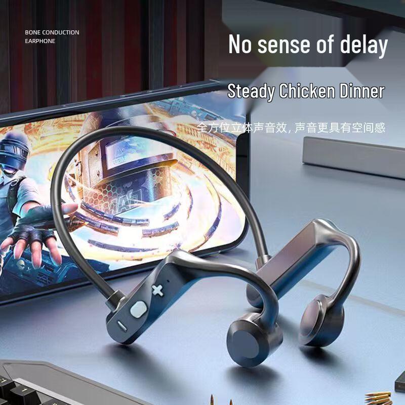 Bone Conduction Bluetooth Earphones, Long Battery, Dual Ear Sports Clip-On, High-Fidelity Sound KS69