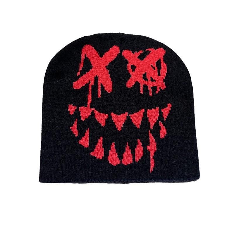 Venom Knit Pattern Beanie Cap With Warmth Trendy Design Hat For Winter Gift