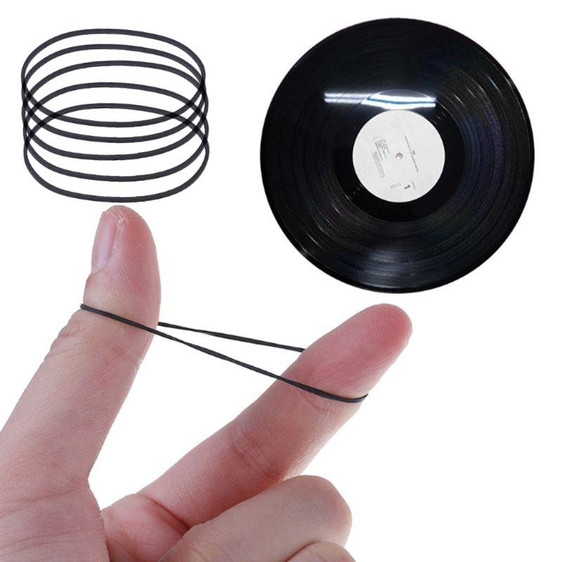 Durable 5PCS Square Cassette Tape Machine Belt Enhances Performances for Recorder, , Repeater DVDs Drives