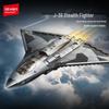 Sengbao J-36 Stealth Fighter & Y-20 Helicopter Model Set - Educational Toy for Boys