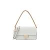 MK Sonia Solid Chain Commuter Leather Crossbody Bag Women Bags White 35F1G6SL3L-085